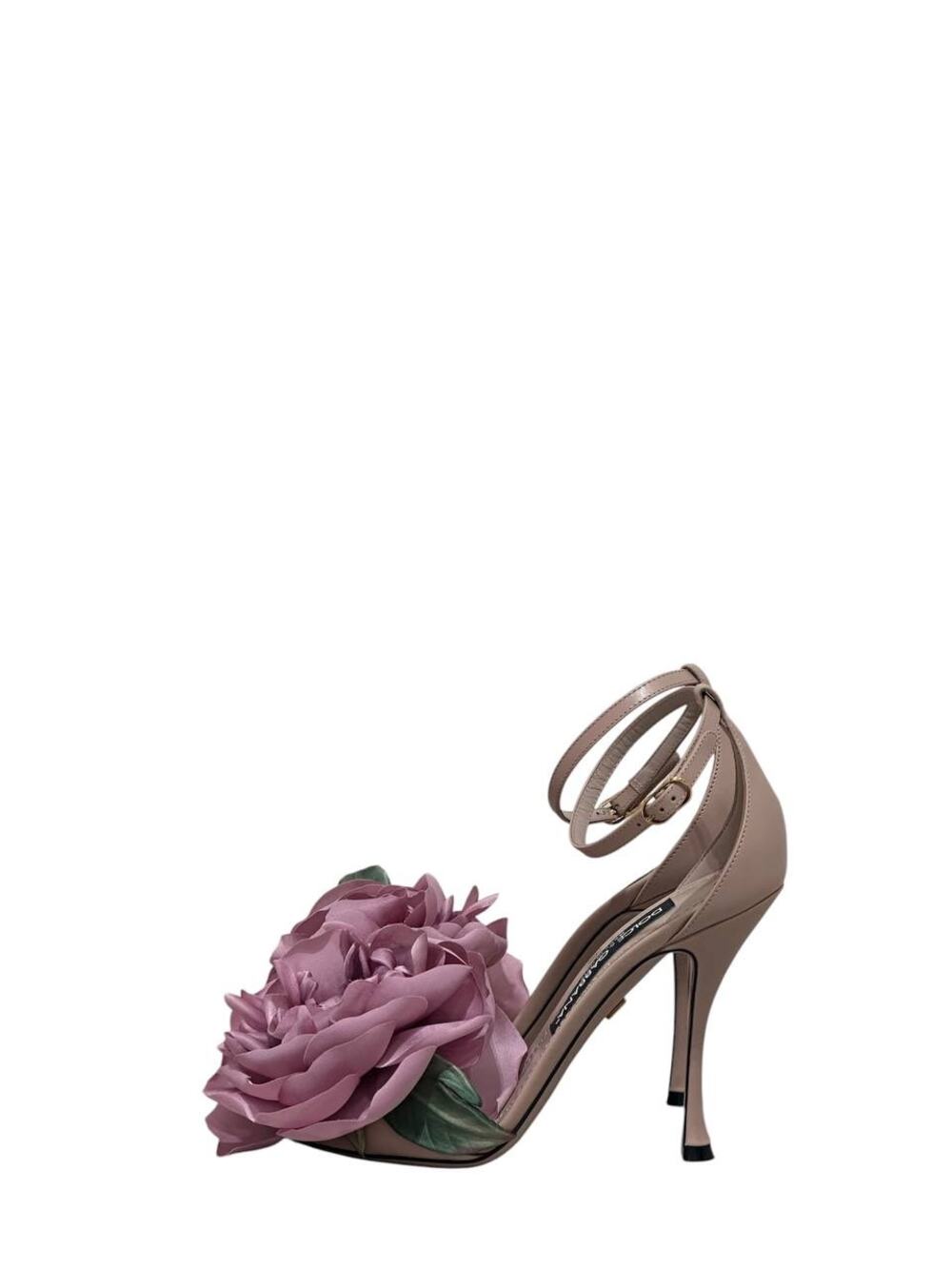 NWB Dolce & GabbanaDesirée Floral Stiletto Sandals Pink SZ.37